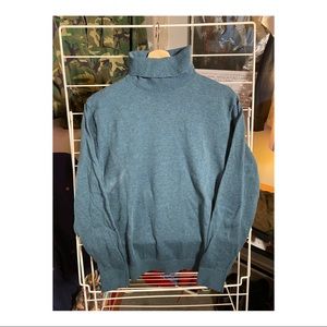 Turquoise Turtleneck Sweater